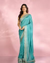 Glistening Light Blue Saree